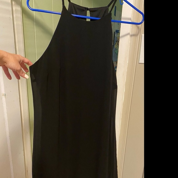 BCX keyhole spaghetti strap black shift dress - Picture 11 of 11